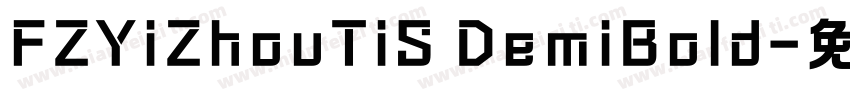 FZYiZhouTiS DemiBold字体转换